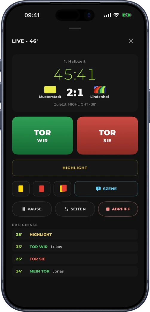 iPhone: Live-Erfassung