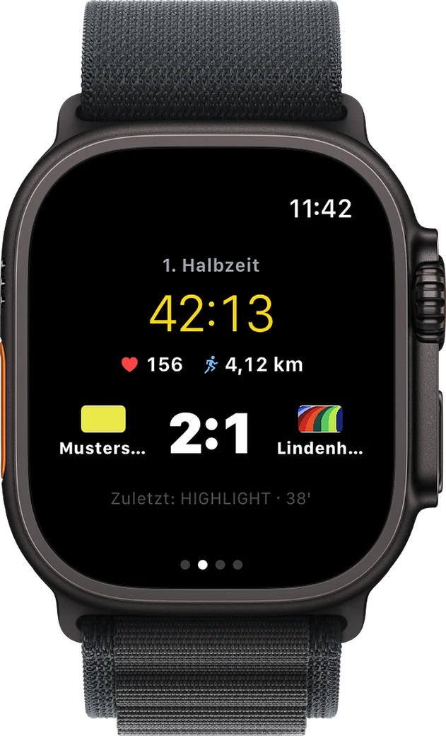 Apple Watch: laufendes Spiel